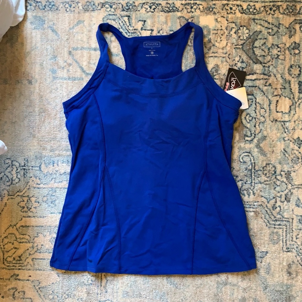 NWT Athleta Blue Workout Tank
